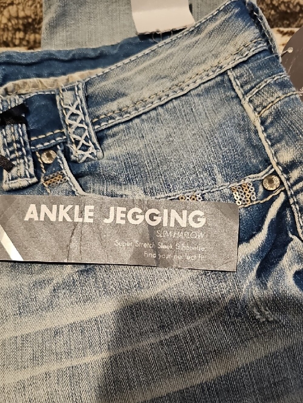 Vanity Light Blue Ankle Jeggings - Picture 3 of 5